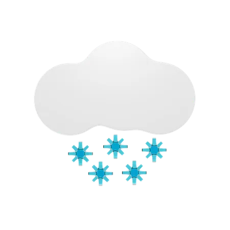 Snowfall  3D Icon