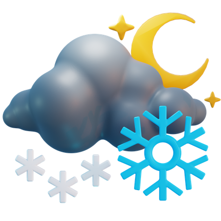 Snowfall  3D Icon