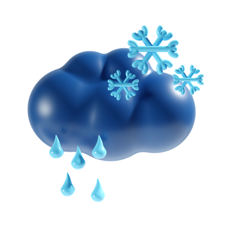 Snowfall  3D Icon