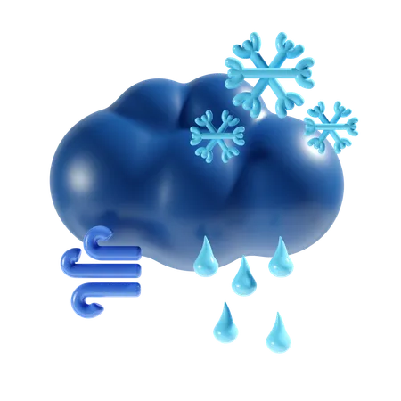 Snowfall  3D Icon