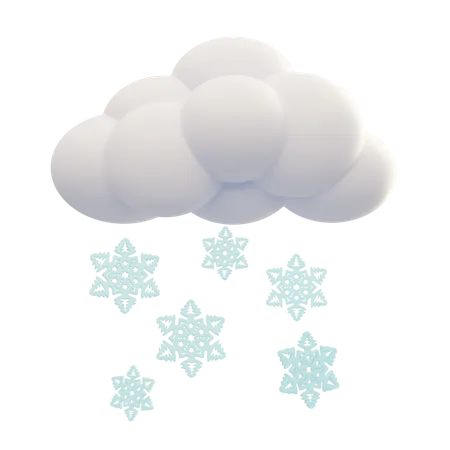 Snowfall  3D Icon