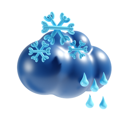 Snowfall  3D Icon
