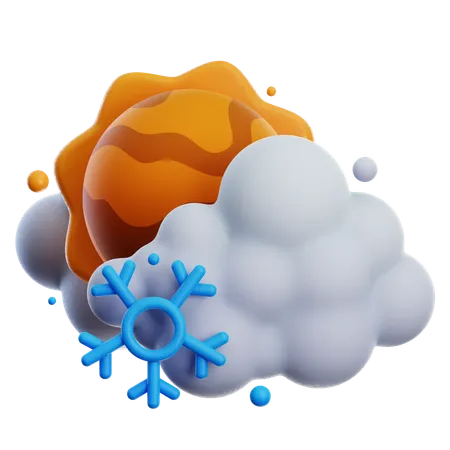 The State Of The Air And Atmosphere At A Particular Time And Place 3D Icon