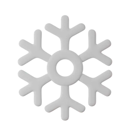 3 D Render Of Snowflake 3D Icon