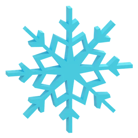 Snowflake 3 D Icon Winter Illustration 3D Icon