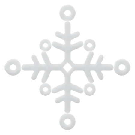 3 D Rendering Of Christmas Snowflake Icon 3D Icon