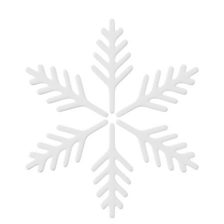 Snowflake 3D Icon download in PNG, OBJ or Blend format