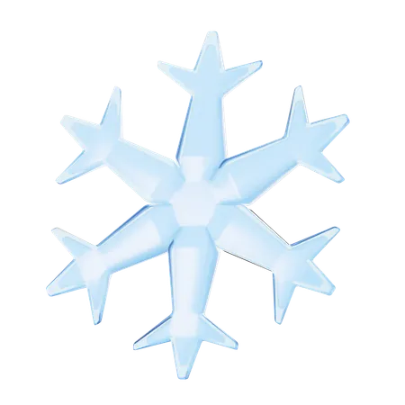 3 D Icon Snow Crystals 3D Icon