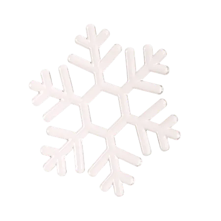 Snowflake Illustration In 3 D Design 3D Icon