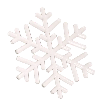 Snowflake Illustration In 3 D Design 3D Icon