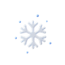 3d snowflake emoji
