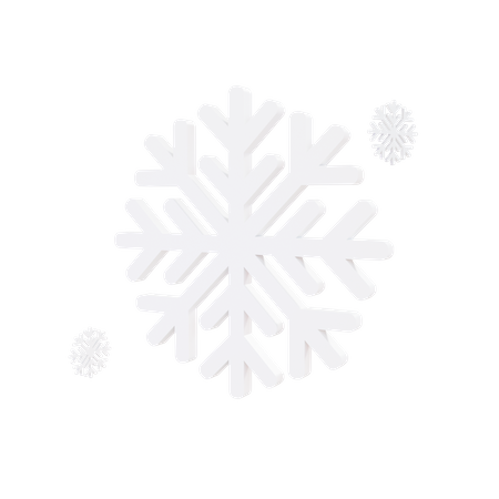 Snowflake  3D Illustration