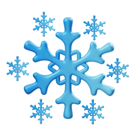 Snowflake  3D Illustration