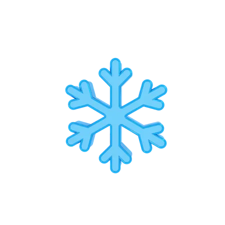 Snowflake  3D Illustration