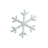 snow crystal emoji 3d
