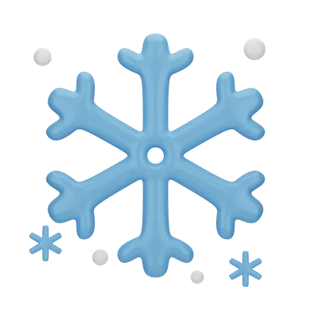 Snowflake 3 D Weather 3D Icon