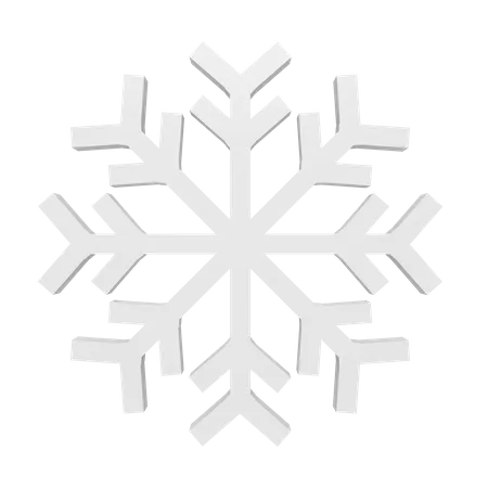 3 D Icon Of White Snow 3D Icon