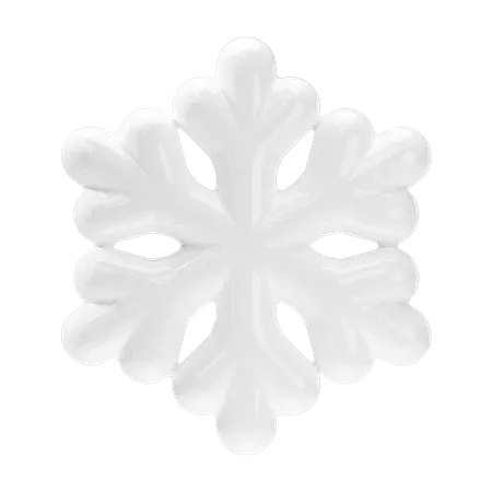 Snowflake Icon Weather Forecast Sign 3D Icon
