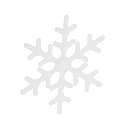 Snowflake 3 D Render Icon 3D Icon