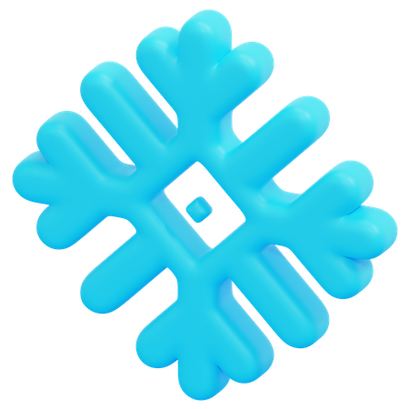 Snowflake Weather  3D Icon