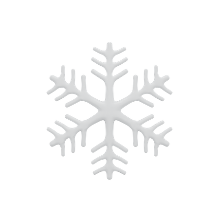Snowflake Weather 3D Icon