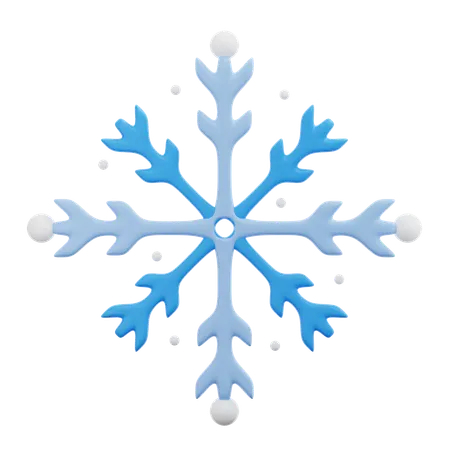 3 D Rendering Snowflakes Illustration 3D Icon