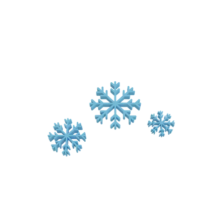 Snowflakes  3D Illustration