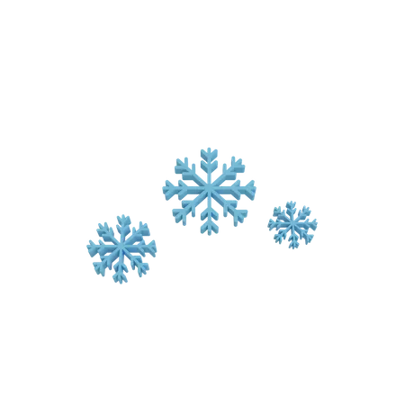 3 D Illustration Weather Icon Snow 3D Illustration