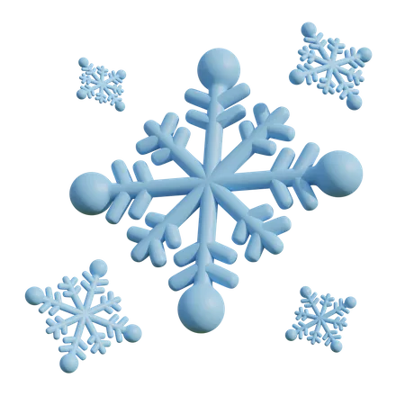 Snowflakes 3D Illustration