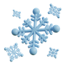 3d snowflakes emoji