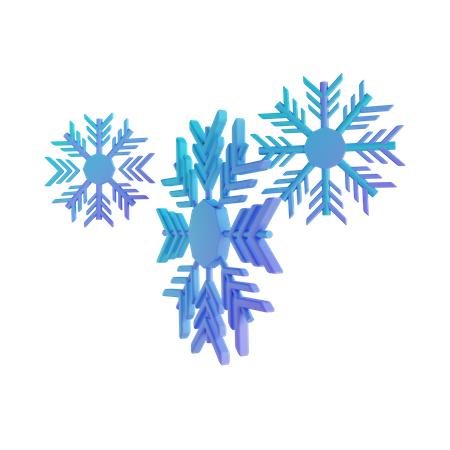 Snowflakes 3D Illustration