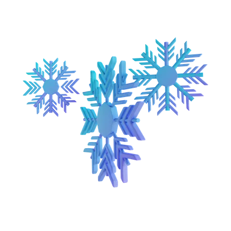 Snowflakes  3D Illustration