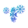 snowflakes 3d logos