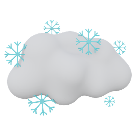 Snowing  3D Icon