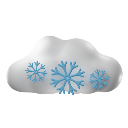 Snowing  3D Icon