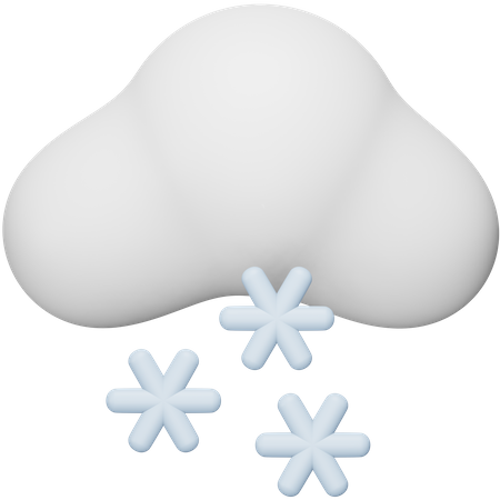 Snowing  3D Icon