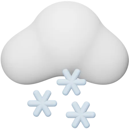 Snowing  3D Icon