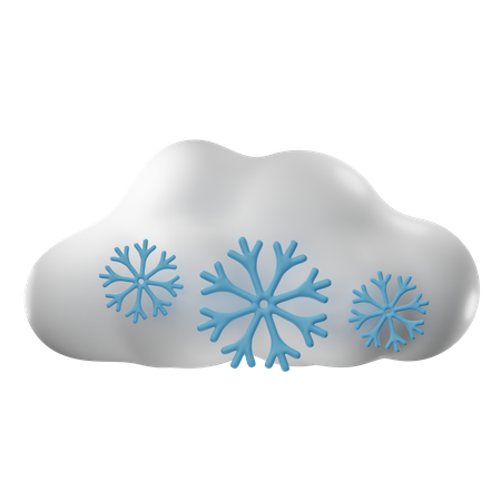Snowing 3D Icon