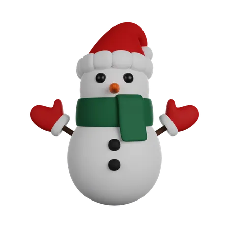 Snowman 3 D Render 3D Icon