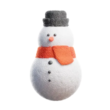 Snowman 3 D Icon 3D Icon