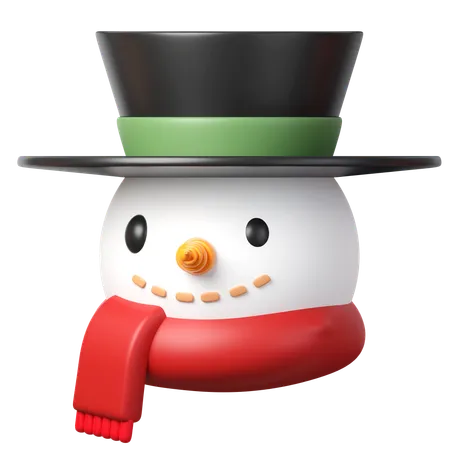3 D Christmas Snowman Icon Minimal Decorative Festive Conical Shape Tree New Years Holiday Decor 3 D Design Element In Cartoon Style Icon Isolated On White Background 3 D Illustration 3D Icon