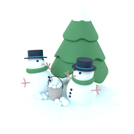 Snowman  3D Icon