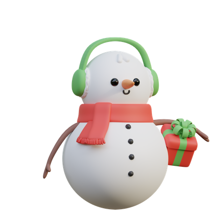 Snowman  3D Illustration