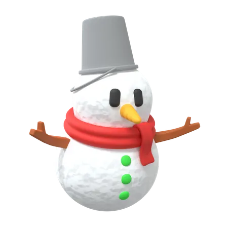 Snowman  3D Illustration