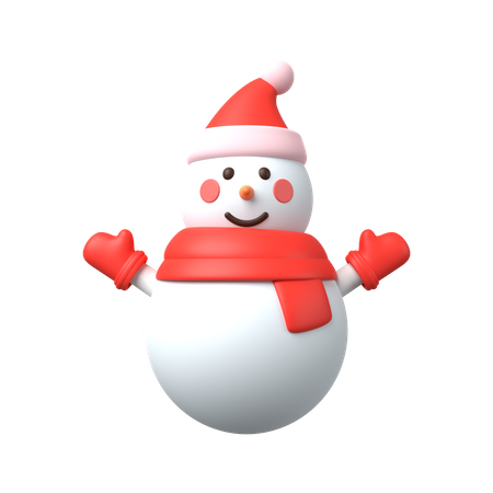 Snowman  3D Illustration