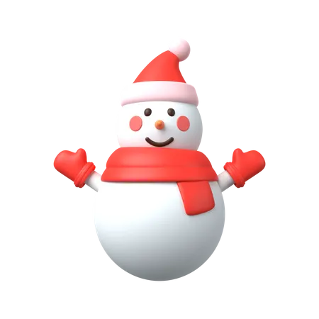 Snowman  3D Illustration