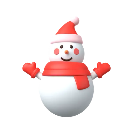 Snowman 3 D Illustration 3D Illustration