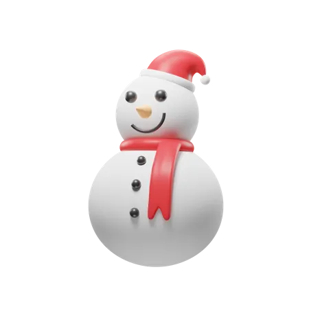 Snowman For Christmas Illustration 3 D Icon 3D Icon