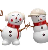 Snowman And Friend