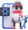 Snowman Character Maintenance Mobile Application